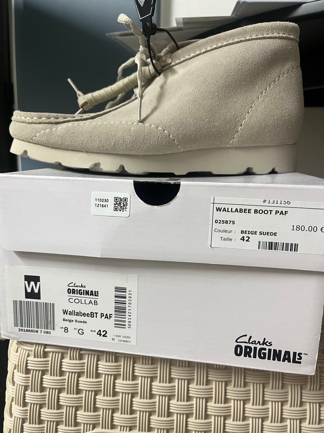 파프 클락스 왈라비 베이지 275 UK8.5 상품이미지2