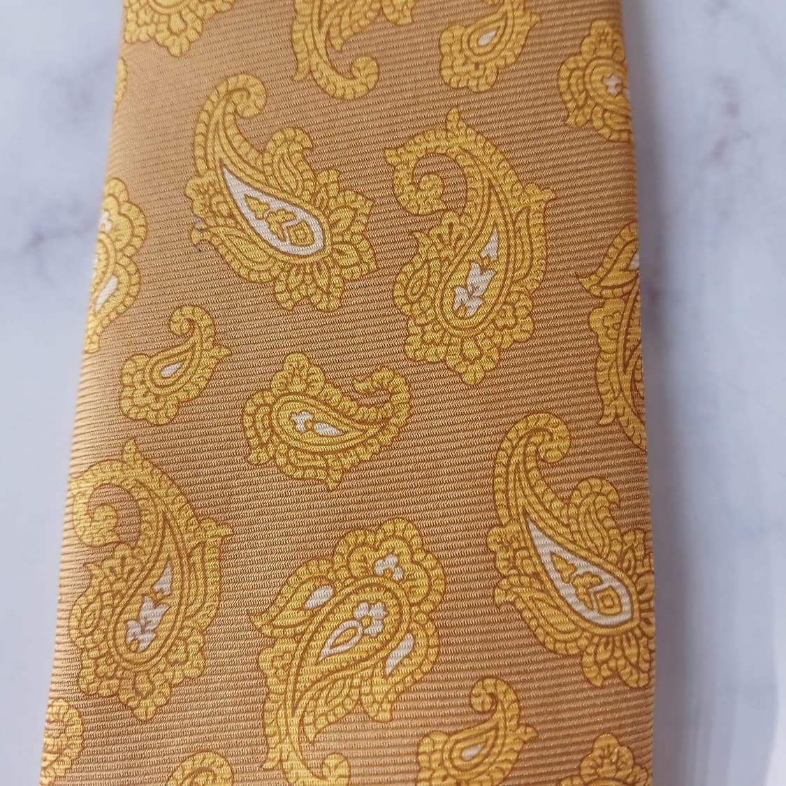 에트로 실크 옐로우 페이즐리 넥타이 9.5cm A등급 A19298
 상품이미지6