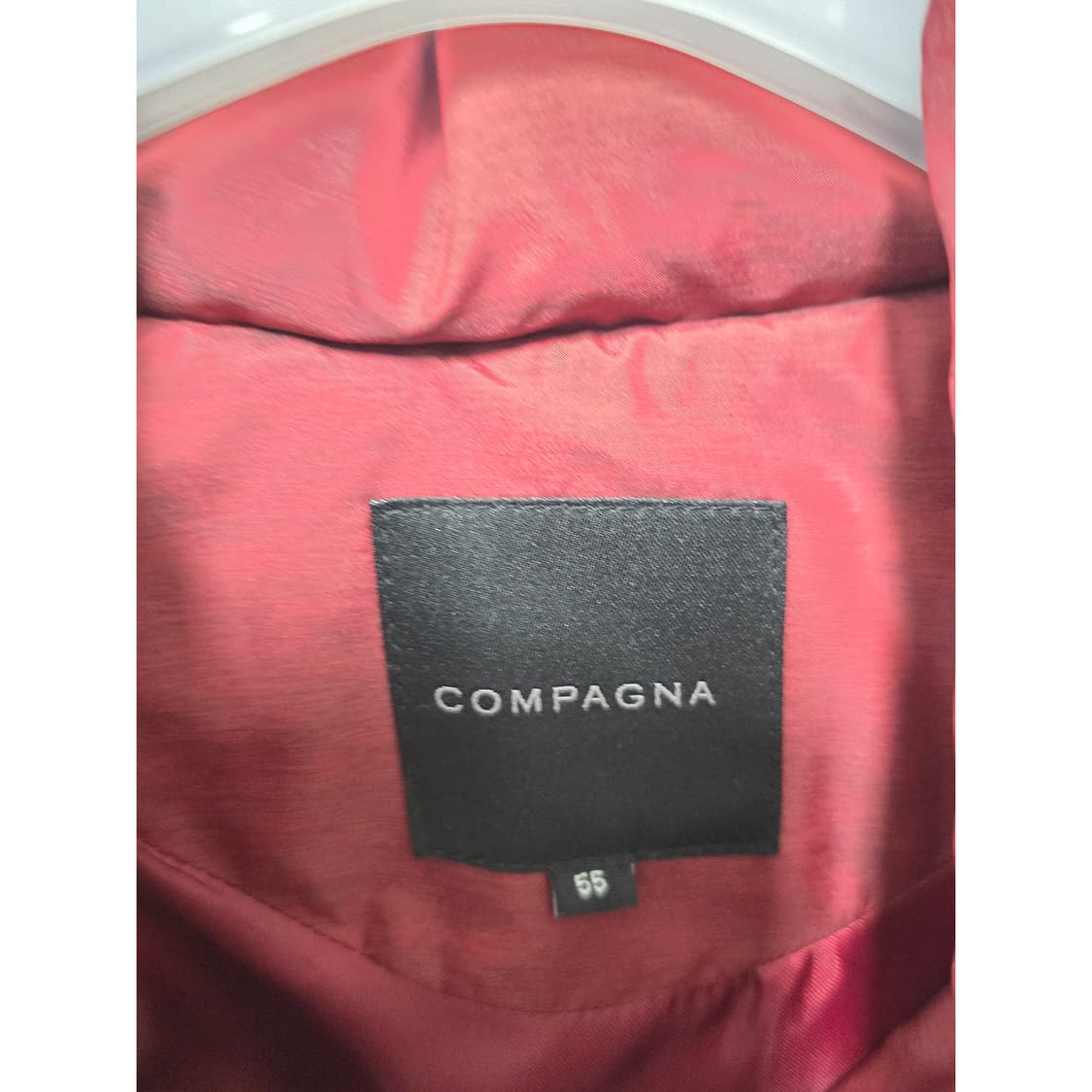 택포// 꼼빠니아 구스다운 패딩 와인 S 상품이미지2