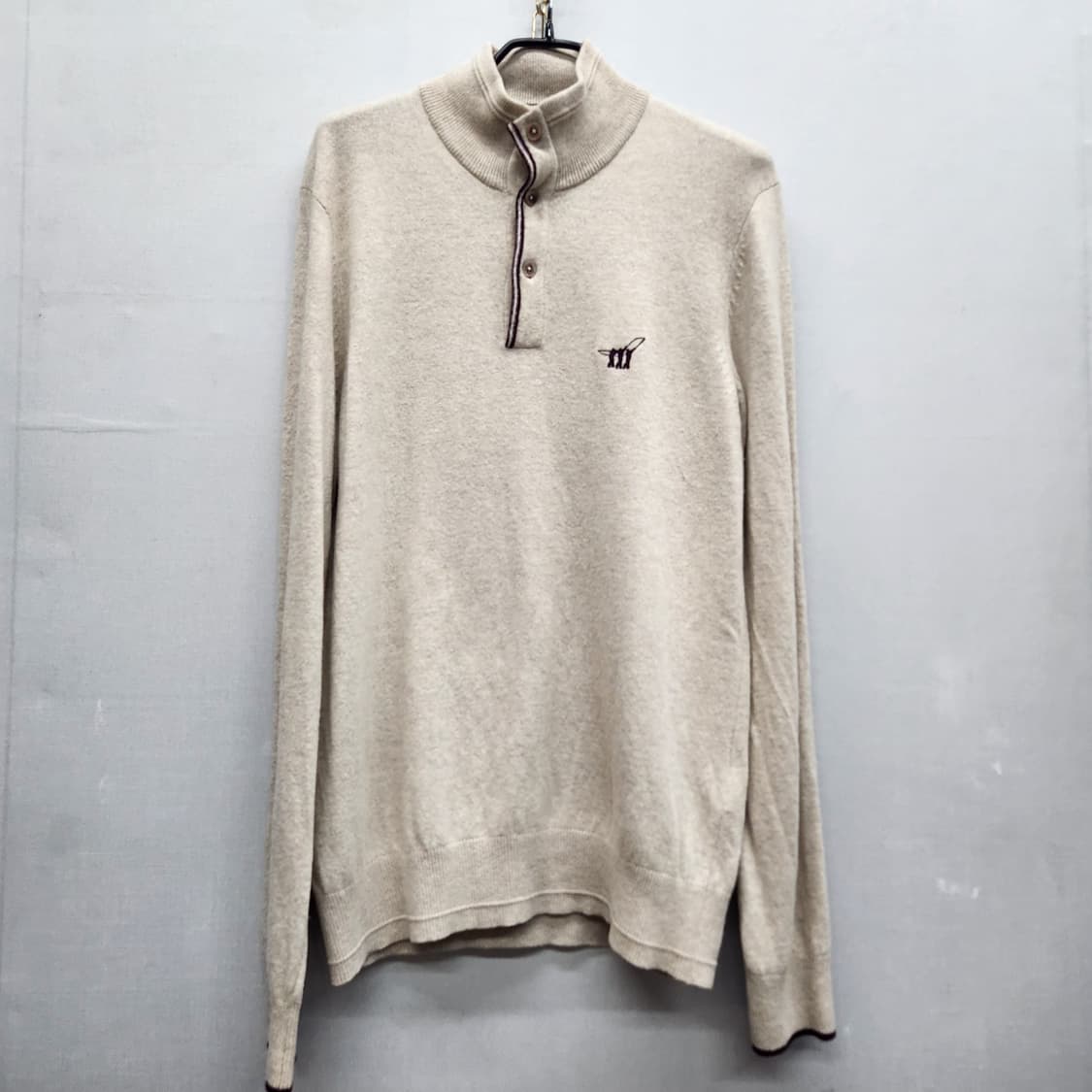 헨리코튼 반집업 니트(모/캐시미어) M 상품이미지1