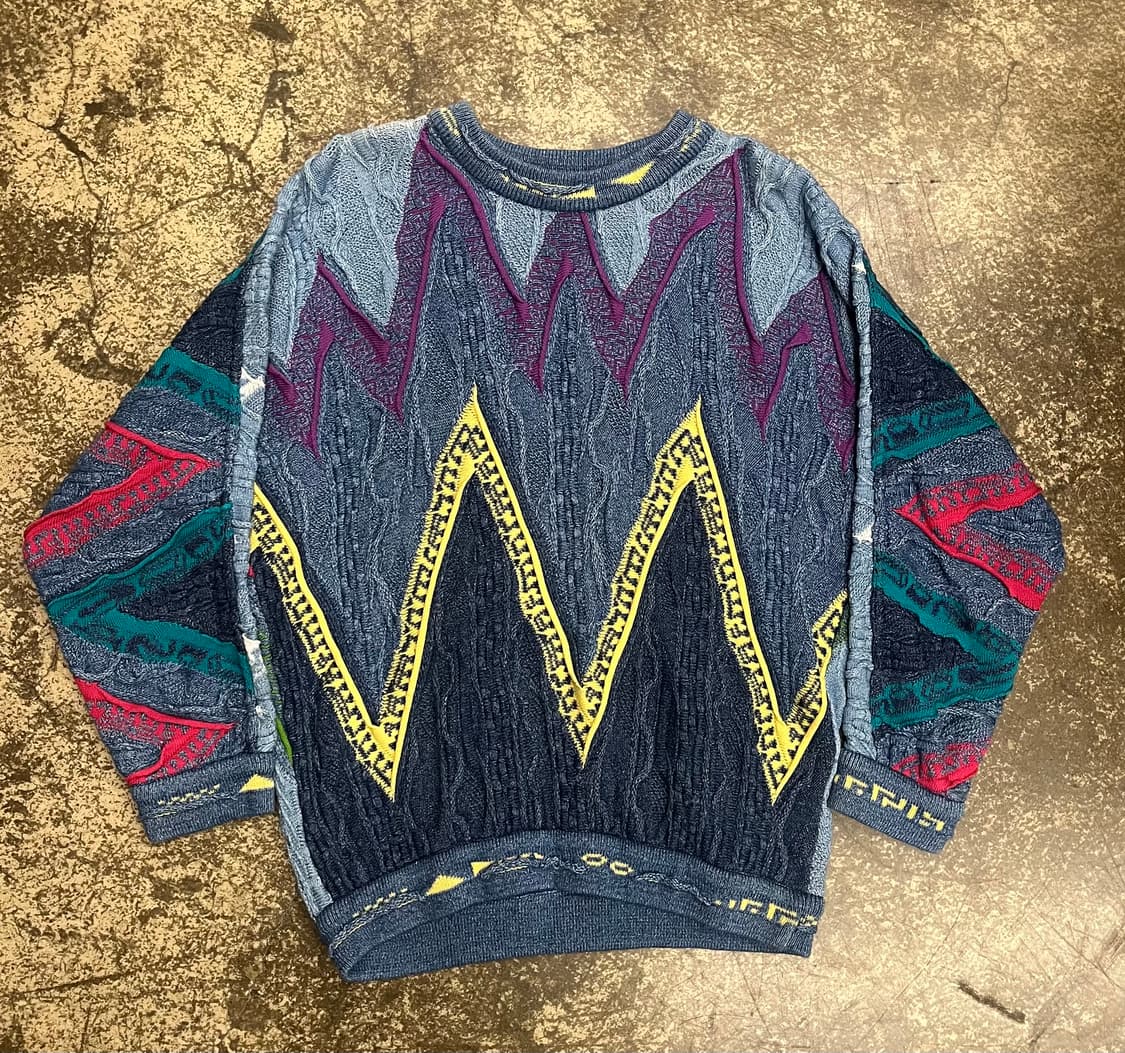 쿠지 패턴 니트 스웨터 상품이미지1