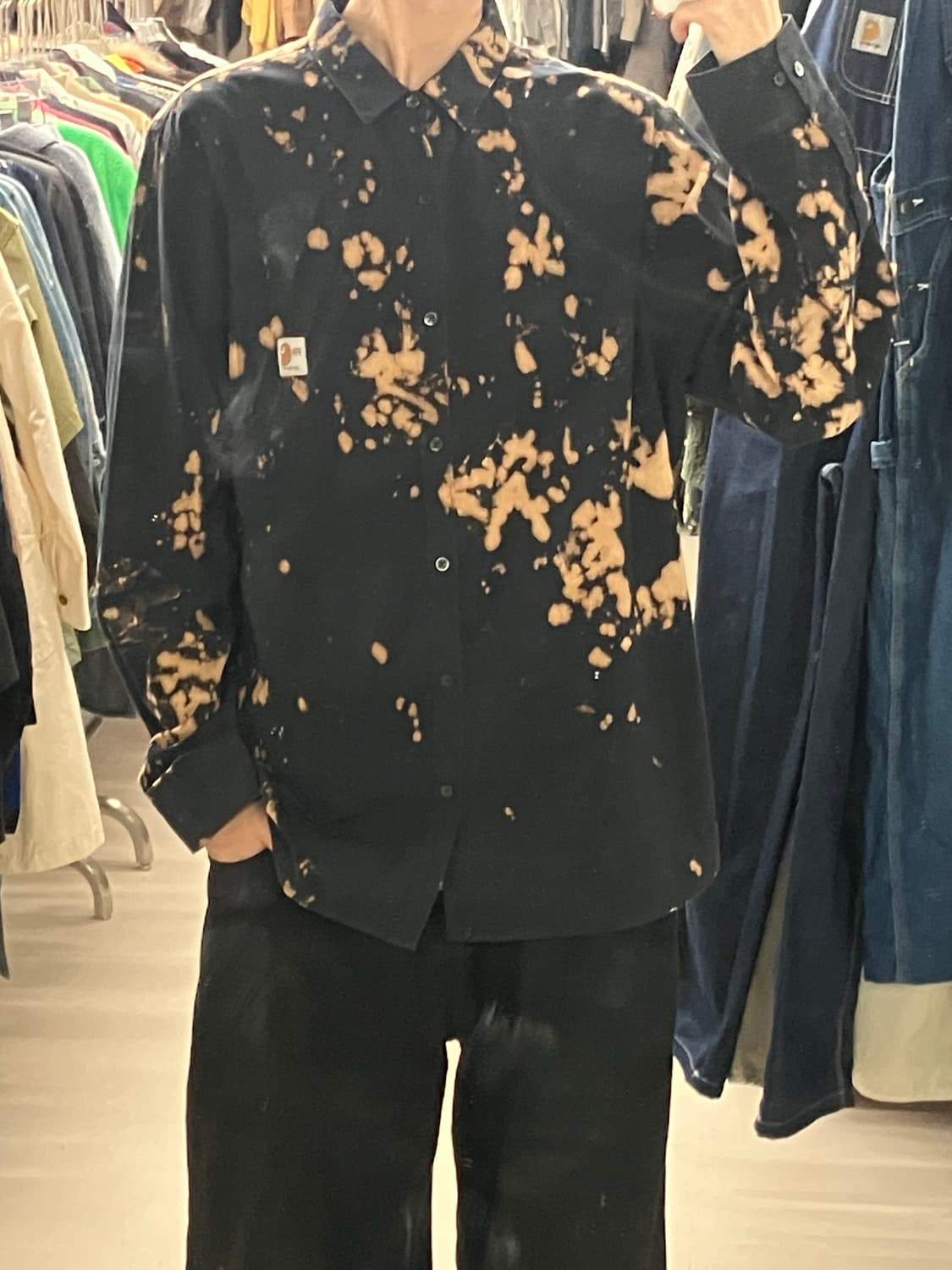 칼하트 블랙 블리치 FR 워크 셔츠 XXL 상품이미지6