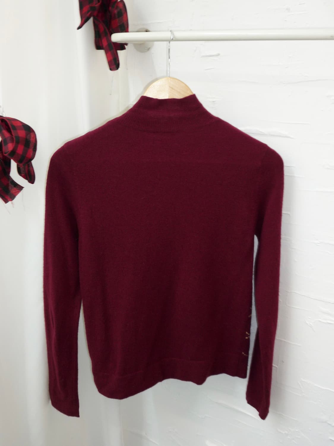 Dot buttons red knit 상품이미지7