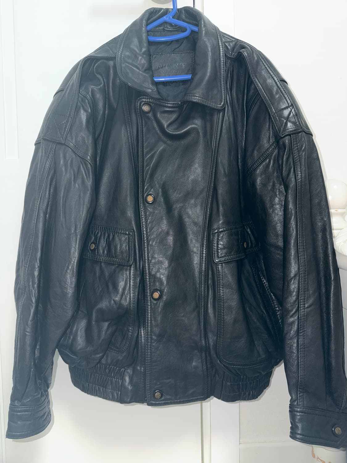 빈티지 양가죽 자켓 오버핏 리얼레더 상품이미지1