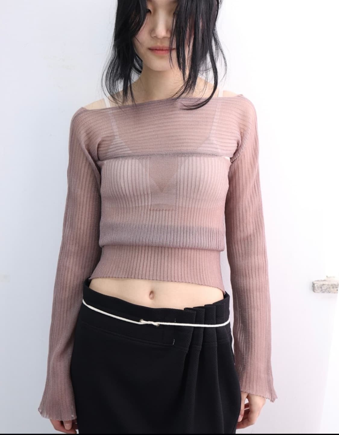 울리카 상투스 시어탑 핑크 상품이미지1