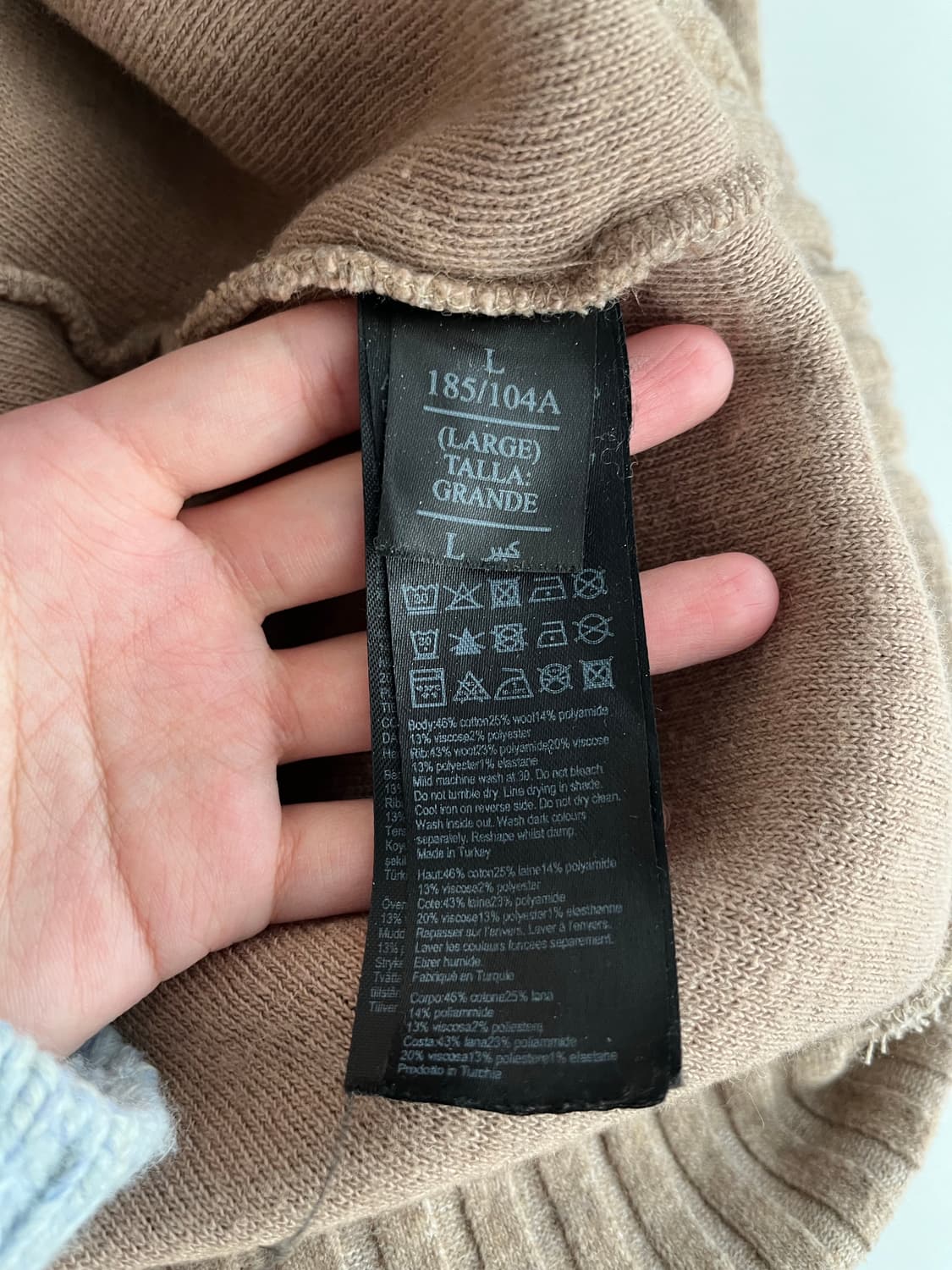 L) 올세인츠 니트 맨투맨 베이지 상품이미지4