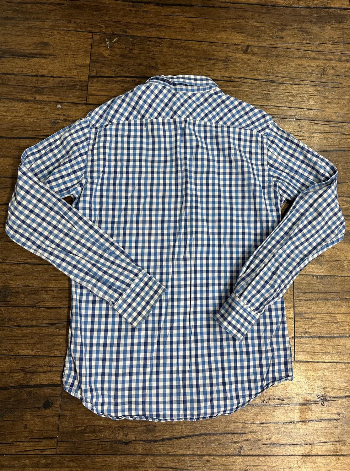 R.ATHLETIC JEANS CO 블루 깅엄 체크 셔츠 M 상품이미지6