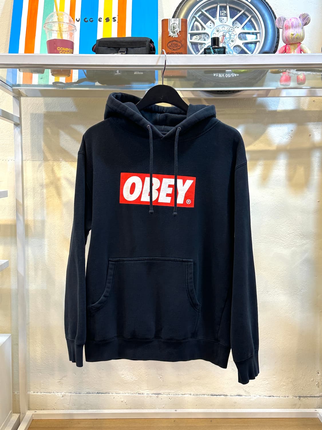 오베이 박스로고 후드S 상품이미지1