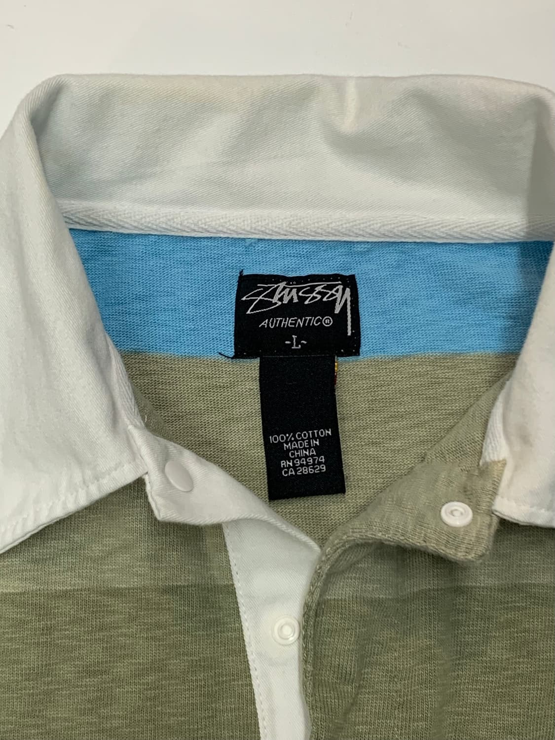 2000s 스투시 1989 월드투어 리바이벌 럭비 셔츠 상품이미지3