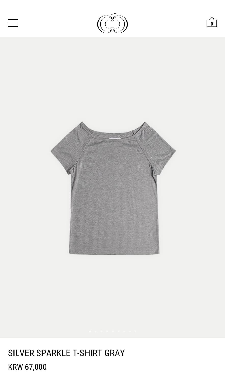 콜로신스 SILVER SPARKLE T-SHIRT GRAY 상품이미지3