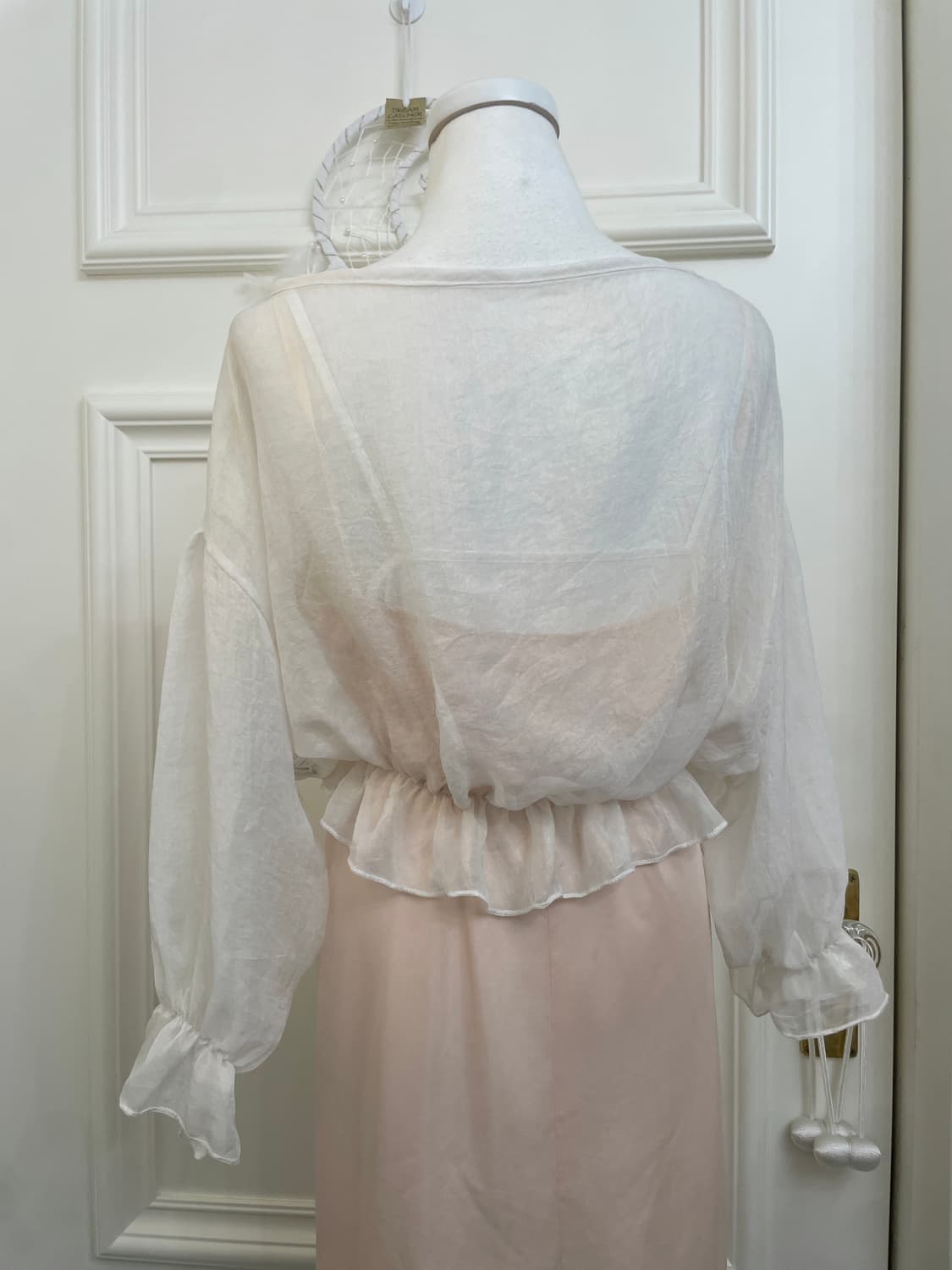 white&coral lovely slip set 상품이미지4