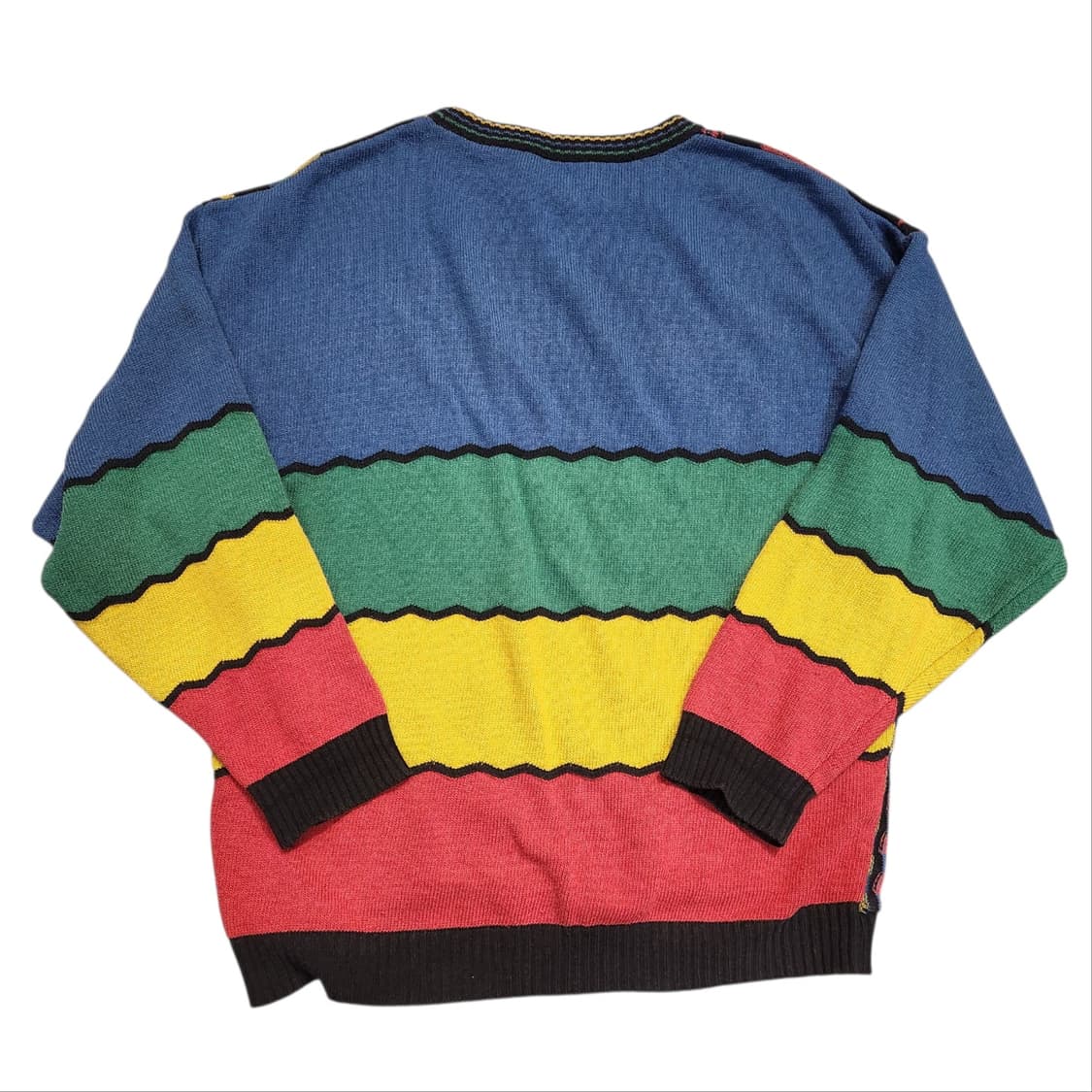 빈티지 패턴 니트 스웨터 (XL) 상품이미지2