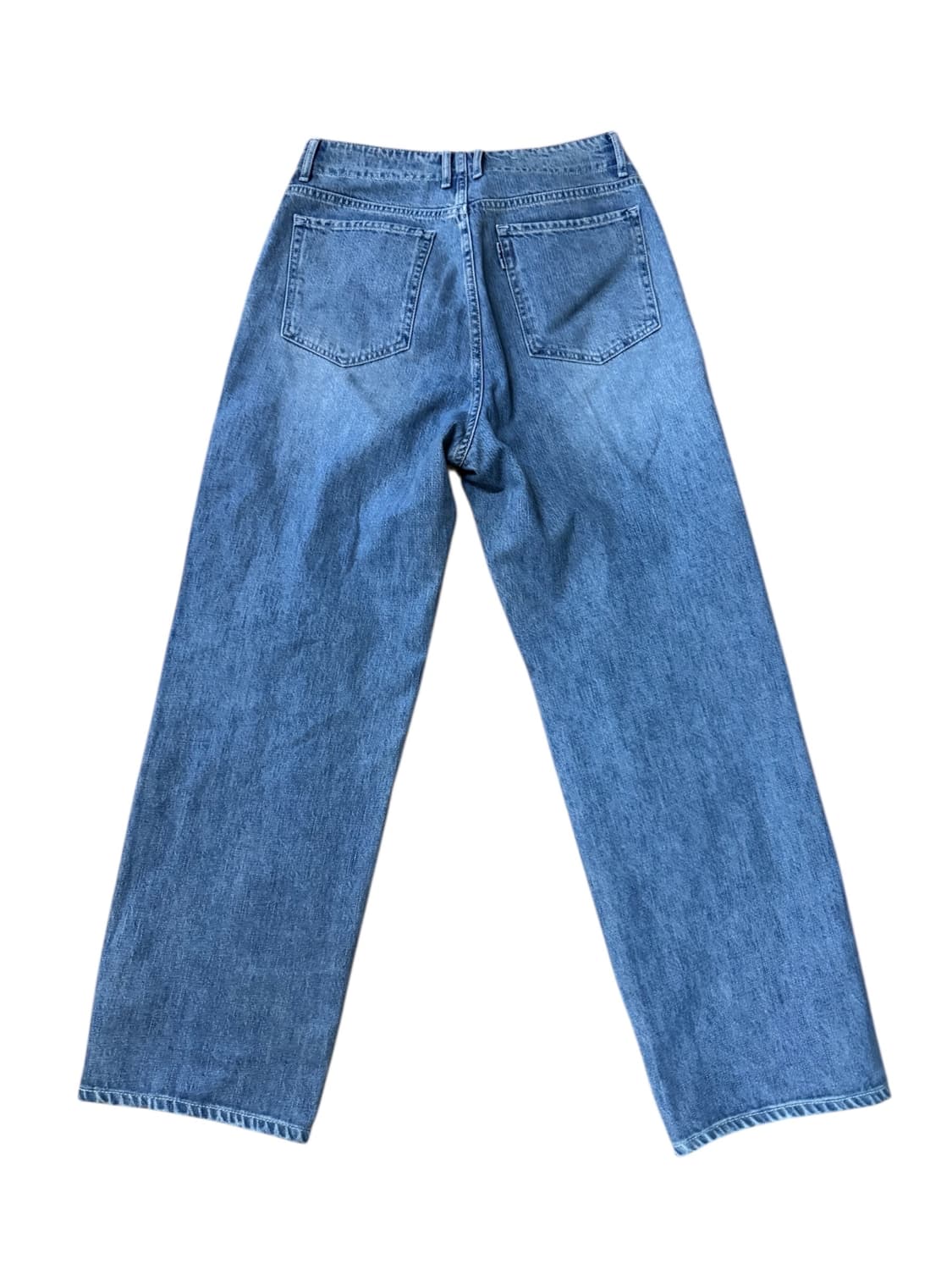 25ss 포터리 원워시드 와이드 데님 미드블루 1사이즈 상품이미지3