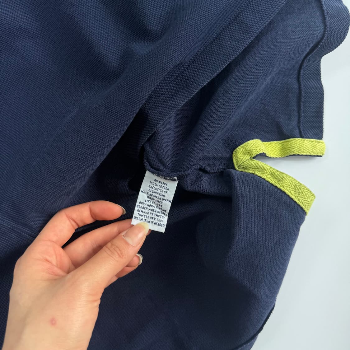 Polo 폴로 오렌지 빅포니 네이비 반팔 카라티 상품이미지6