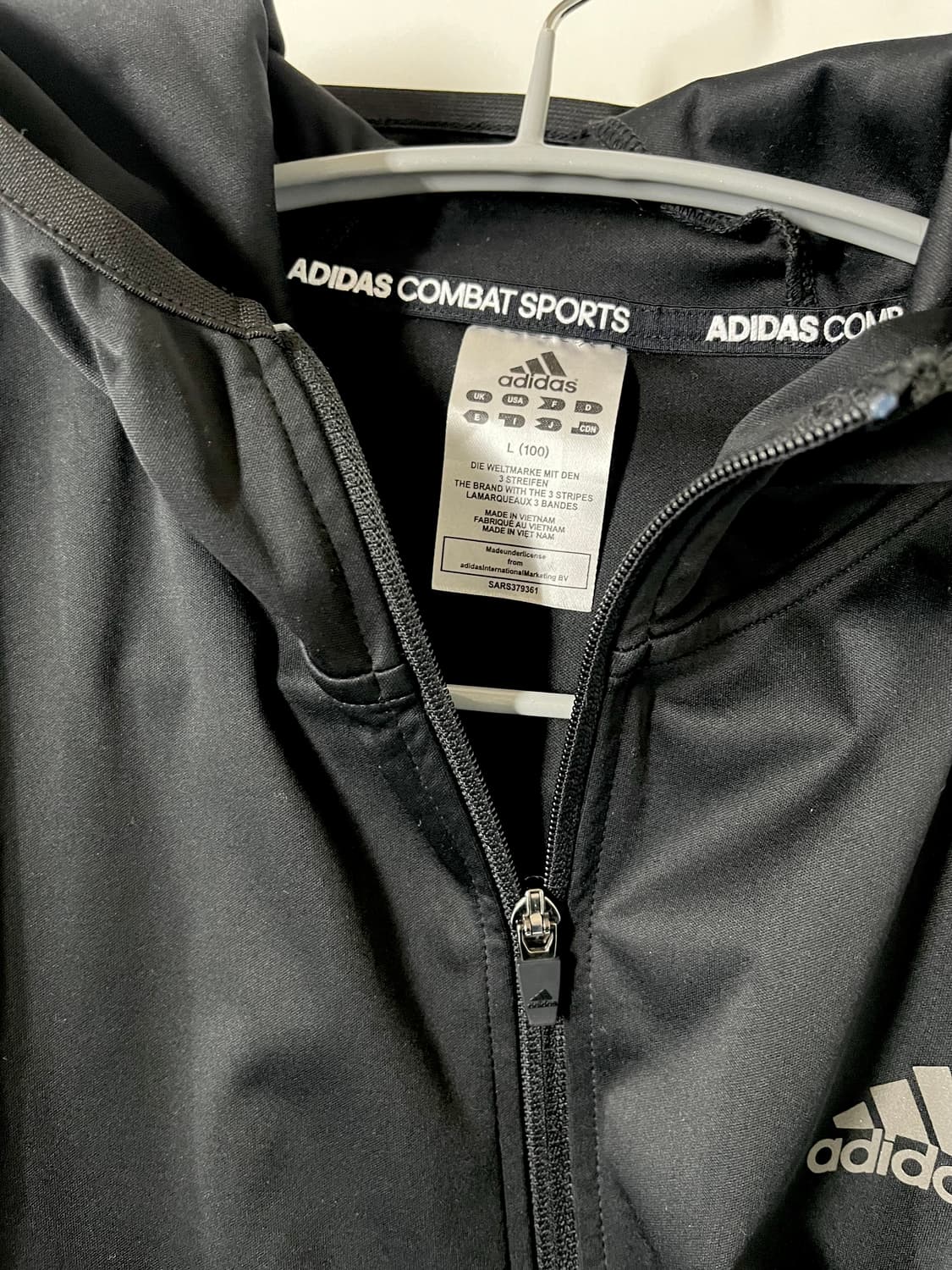 L)아디다스 컴뱃 스포츠 블랙 러닝 기능성 후드 집업 재킷 상품이미지3