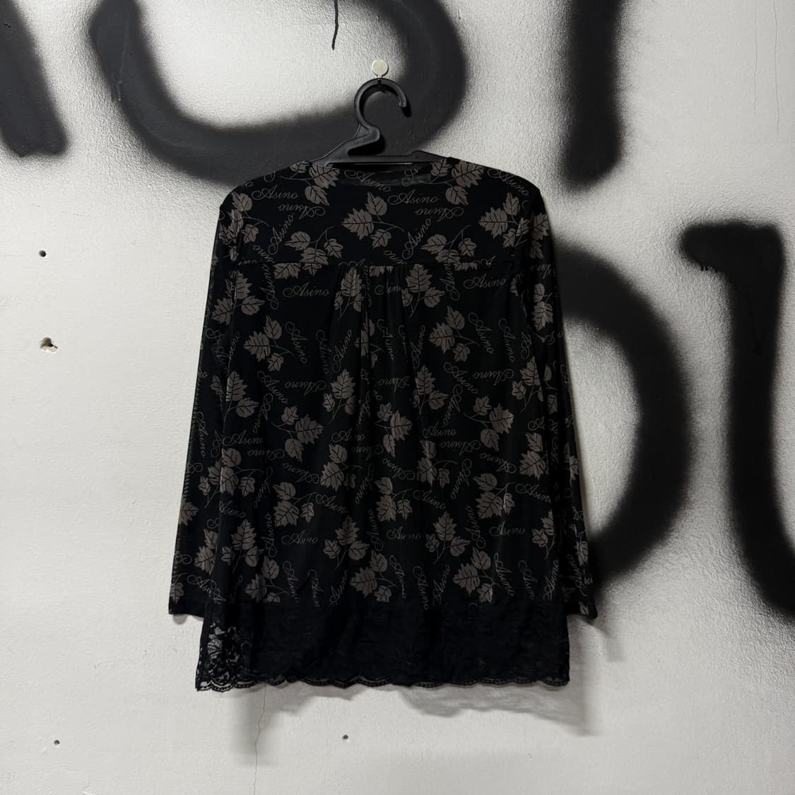 VTG 빈티지 블랙 모리 레이스 비즈 디테일 롱슬리브 상품이미지2