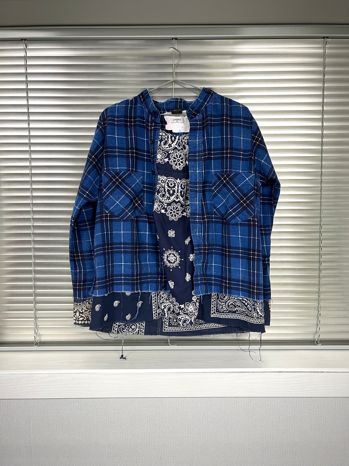 OLDPARK-PAISLEY PULLOVER SHIRT (BLUE) 상품이미지2