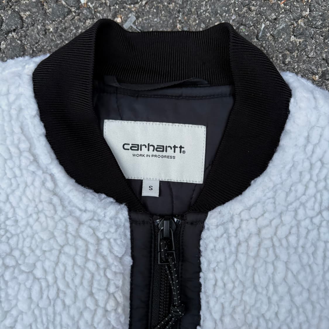 칼하트 양털 플리스 뽀글이 화이트 S 상품이미지5