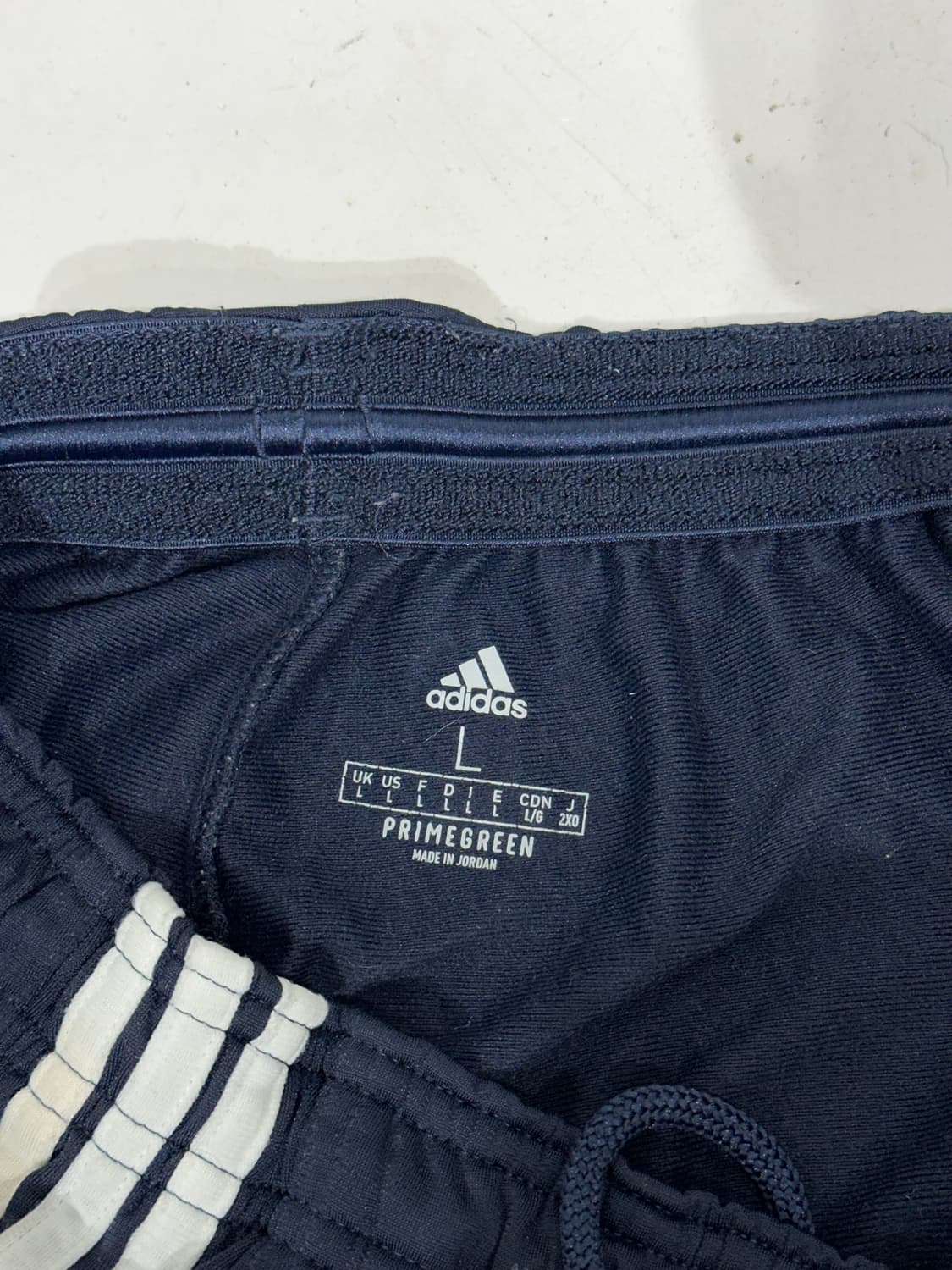 아디다스 네이비 화이트 삼선 와이드 팬츠 L 상품이미지7