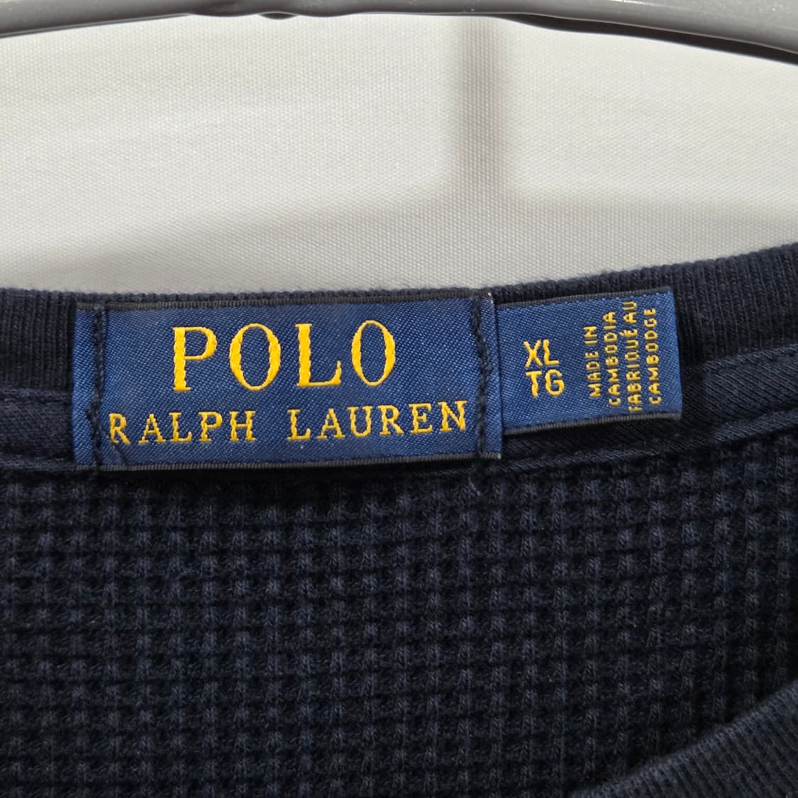 폴로랄프로렌 네이비 와플 롱슬리브 XL  상품이미지5