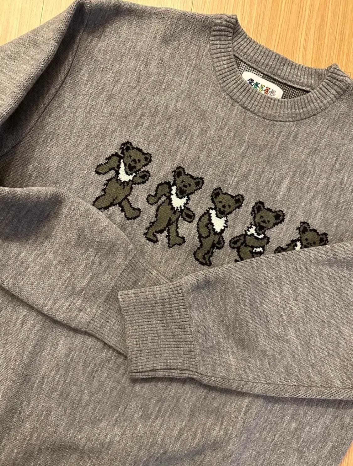 디스이즈네버댓 x 그레이트풀 데드 니트 스웨터 헤더 그레이 상품이미지5