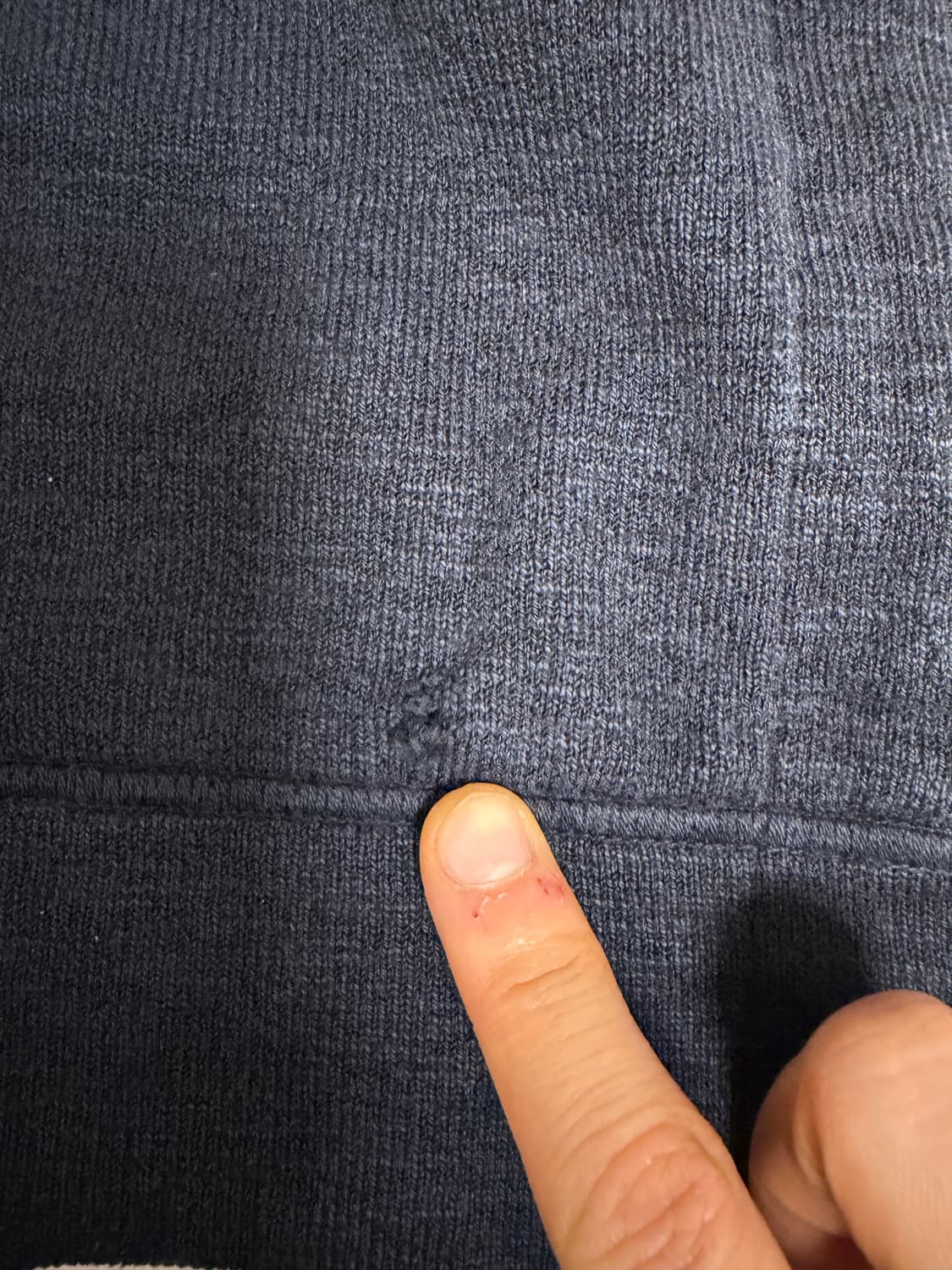 스톤아일랜드 나일론 후디드 니트 집업 상품이미지4