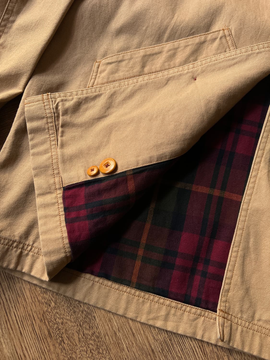 [2XL]엘엘빈 USA 빅사이즈 브라운 캔버스 헌팅 자켓 상품이미지5