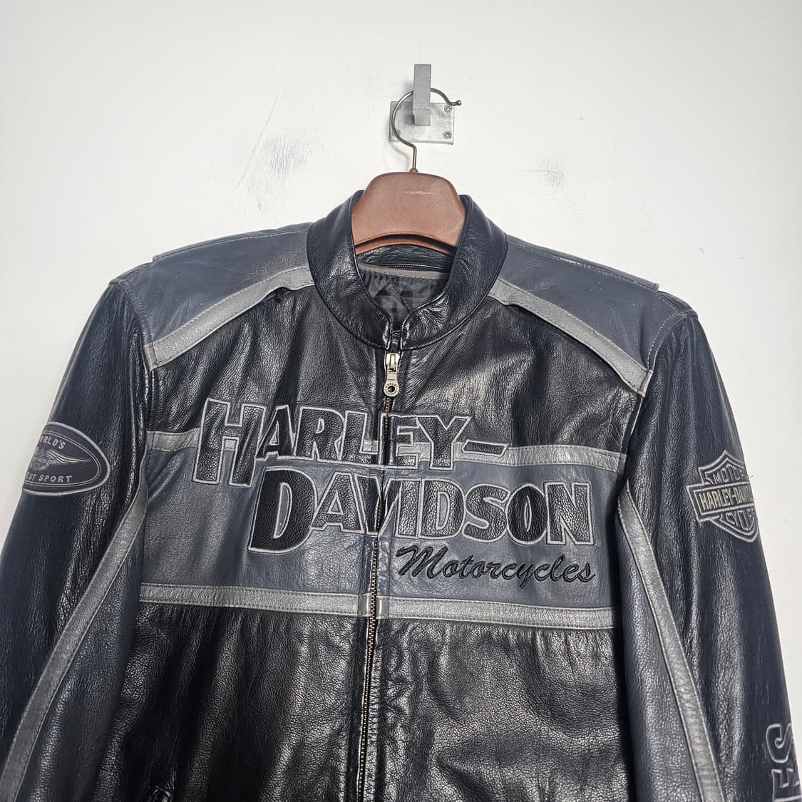 S 할리데이비슨 가죽 라이더 자켓 상품이미지9