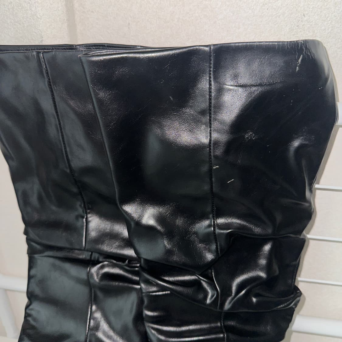 갸루 글로시 셔링 롱부츠 250 상품이미지3