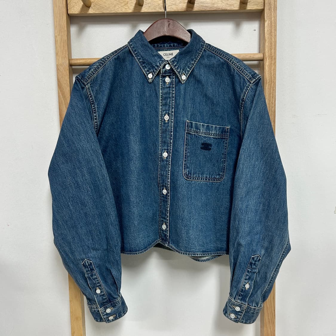 정품 셀린느 데님 셔츠 상품이미지3