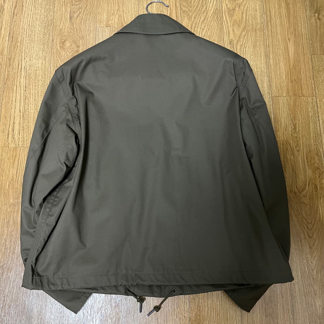 새제품 유니클로 U 유틸리티 쇼트 블루종 올리브 카키 XS 바버 상품이미지6