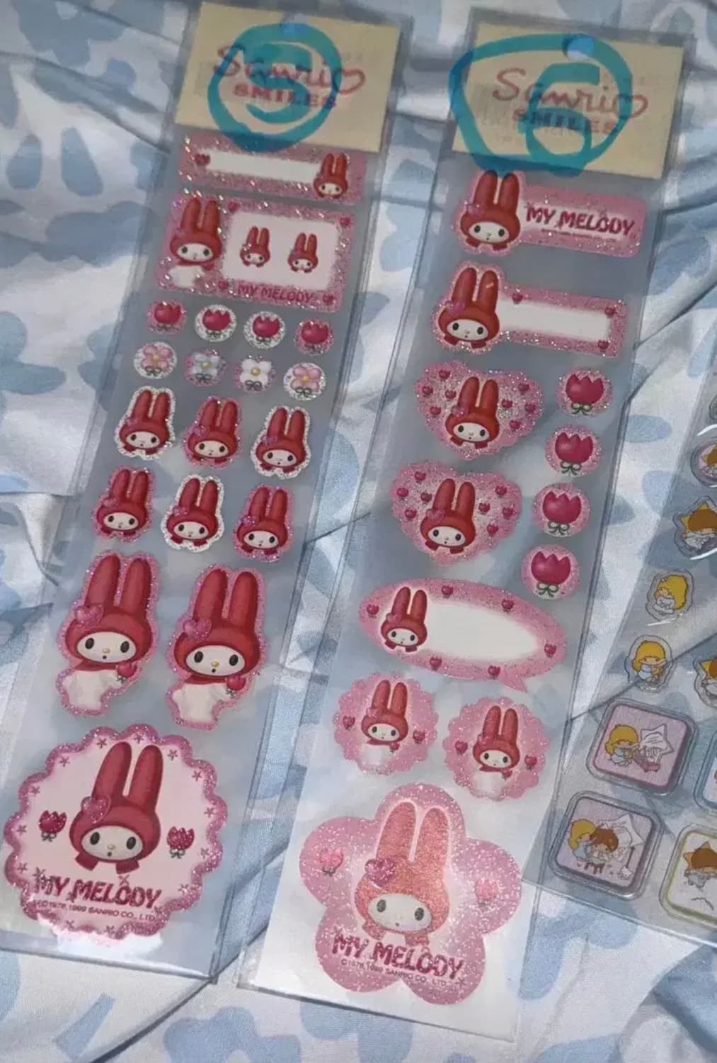 키티 마멜 폼폼푸린 키키라라 베츠마루 고전스티커 상품이미지3