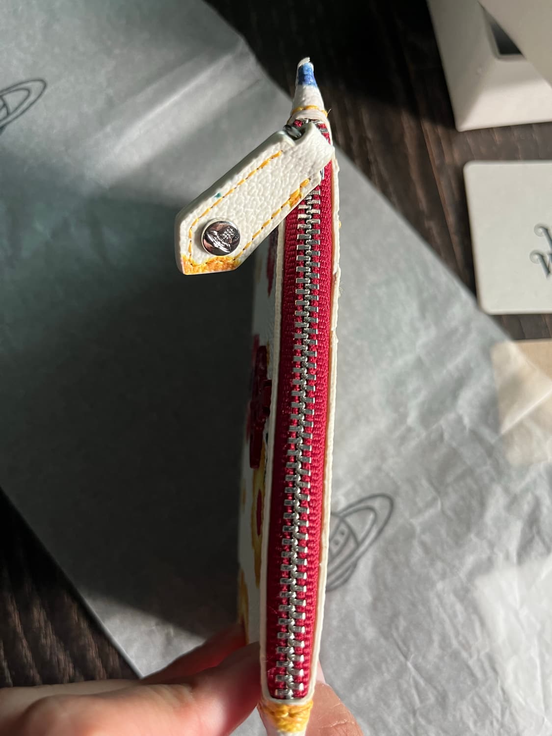derby slim long card holder (flower) 상품이미지3