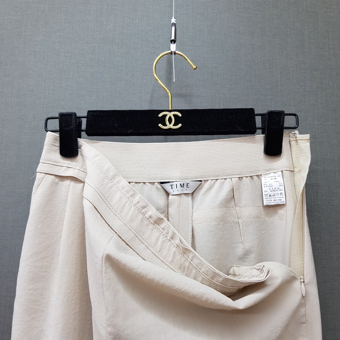 한섬 타임 2022 세미 와이드 슬랙스 팬츠 61-90사이즈 상품이미지2