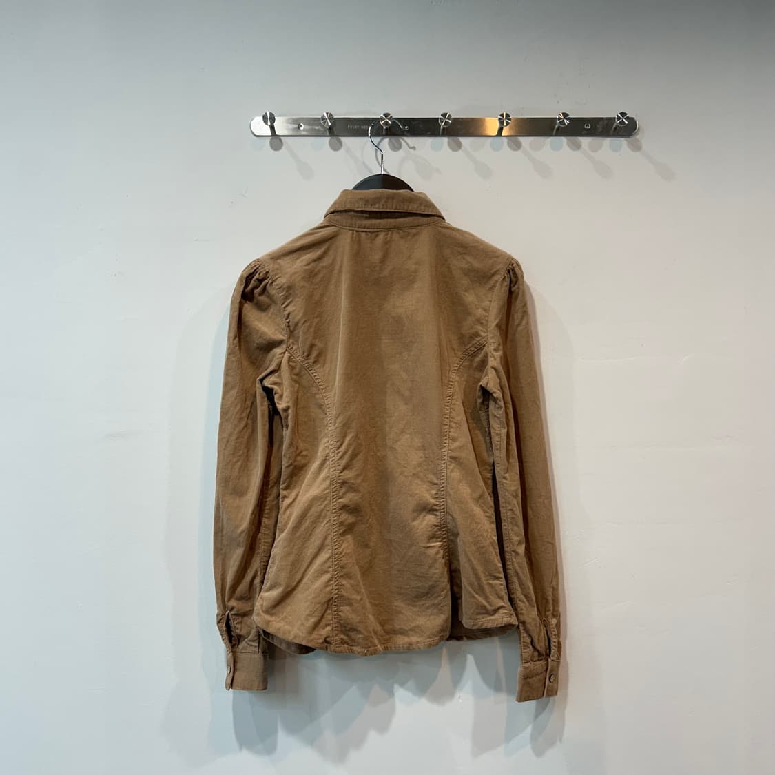 베이지 셔링 슬림핏 셔츠 상품이미지3