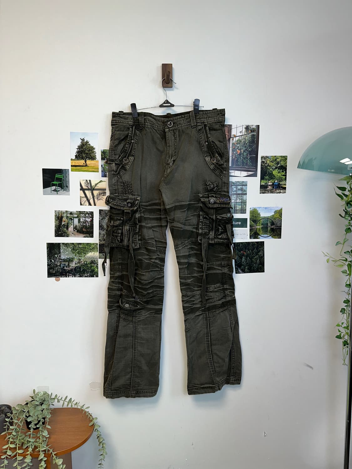Ash khaki grunge pocket 카고팬츠 상품이미지1