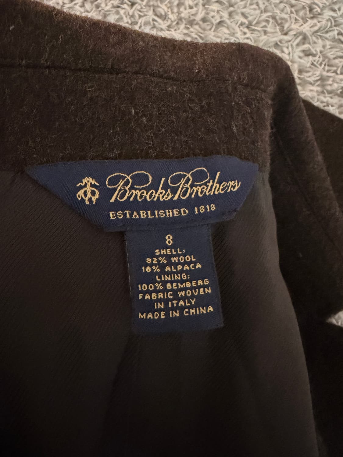 브룩스 브라더스 알파카 코트 55 상품이미지4