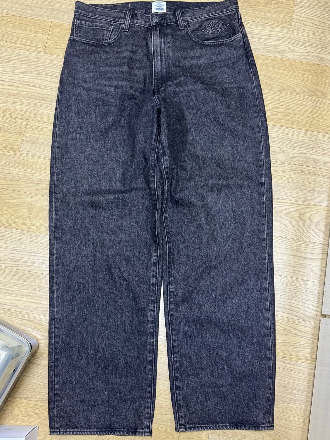 리바이스 조던 578 배기진 블랙 데님 팬츠 34x32 상품이미지3