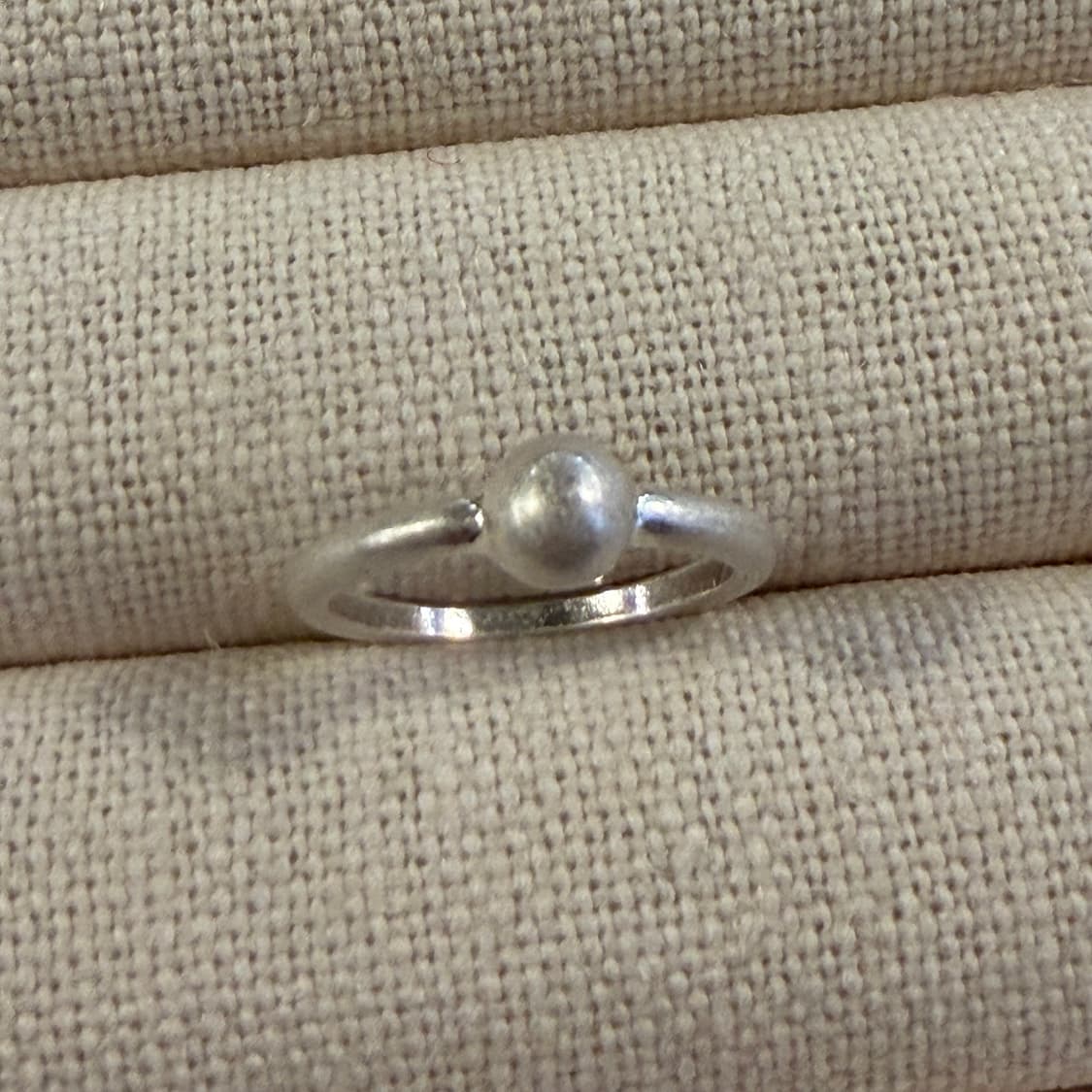 새상품 여성 신주 은도금 볼 반지 상품이미지3