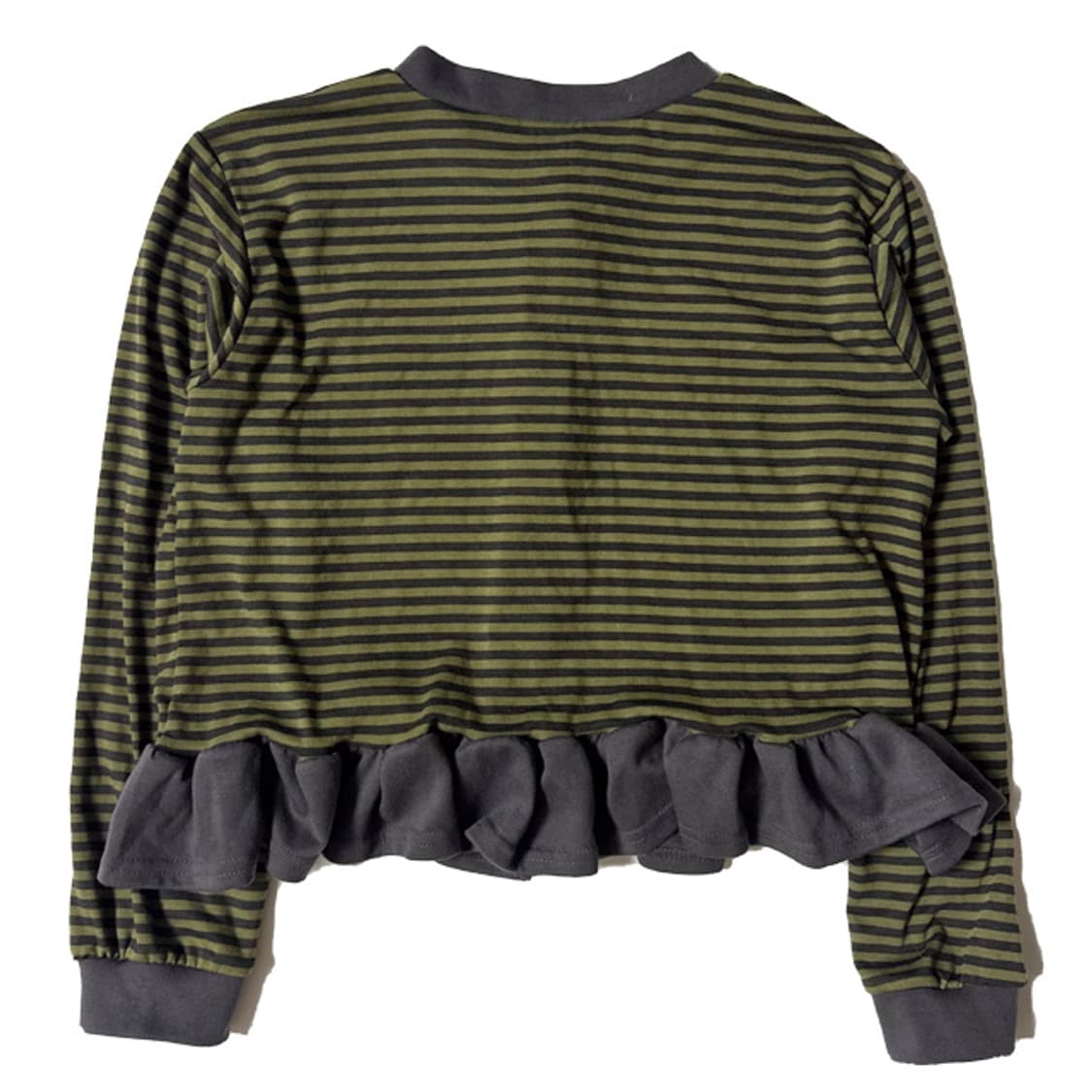 새상품 스트라이프 프릴 가디건 상품이미지2