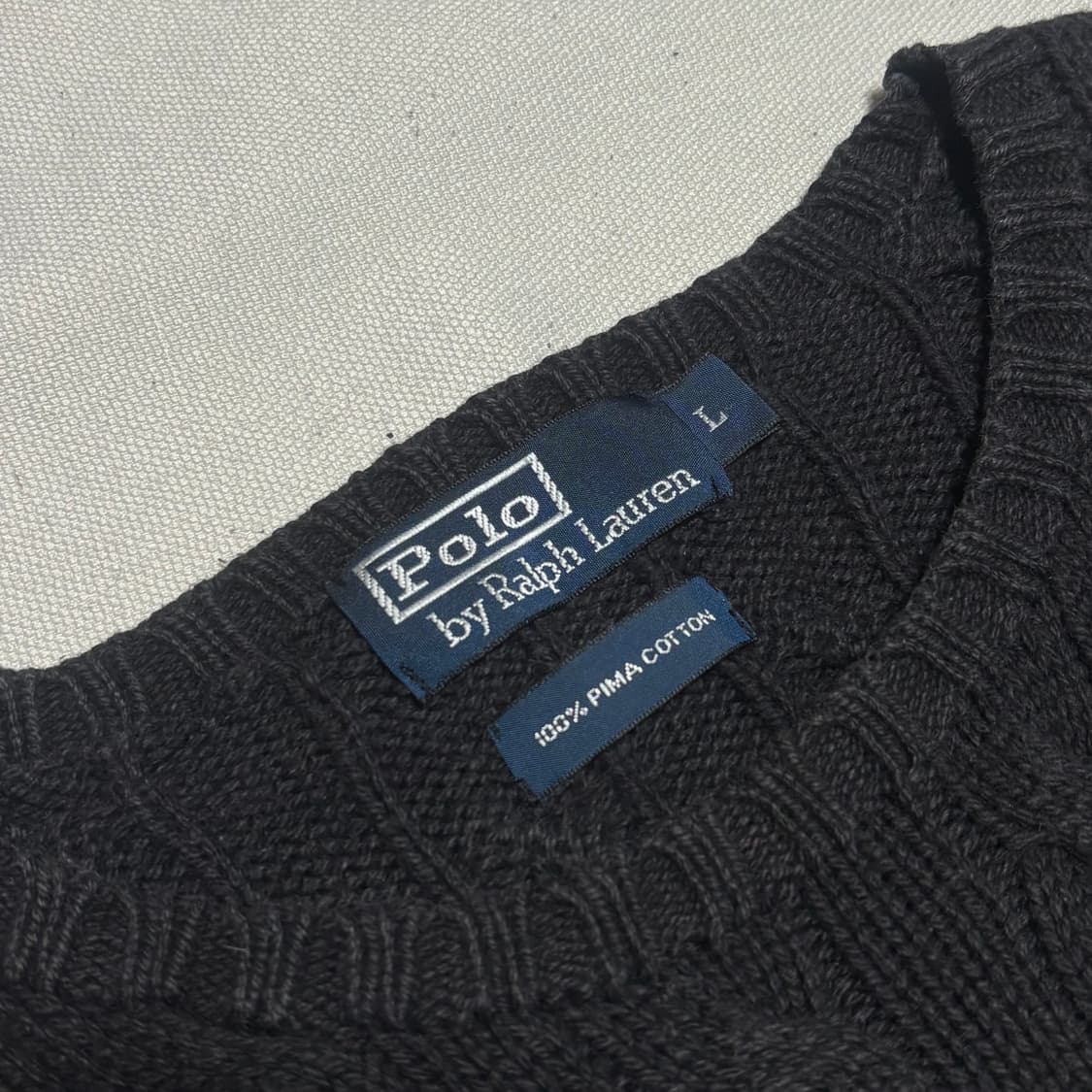 L 폴로랄프로렌 피마코튼 니트  상품이미지4