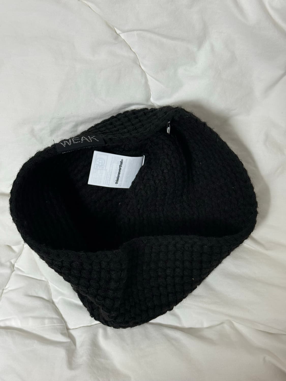 디스이즈네버댓 x 로꼬 위크 크로셰 비니 블랙 상품이미지4