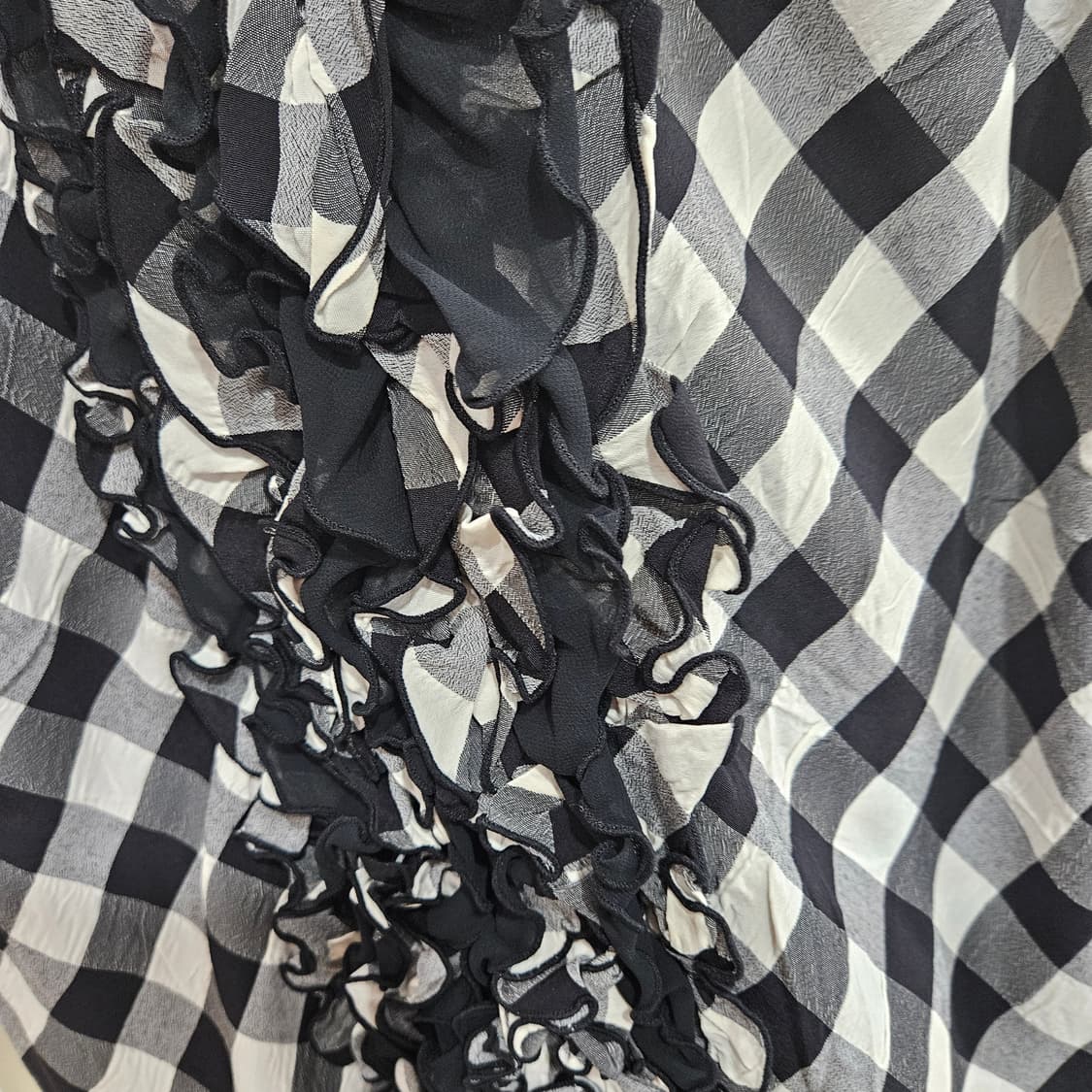 체크 프릴 원피스 상품이미지5