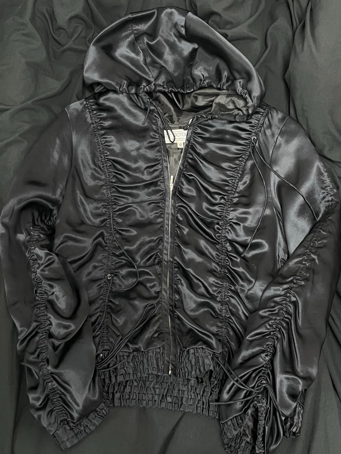 빈티지 셔링 후드집업 다크네이비 상품이미지3