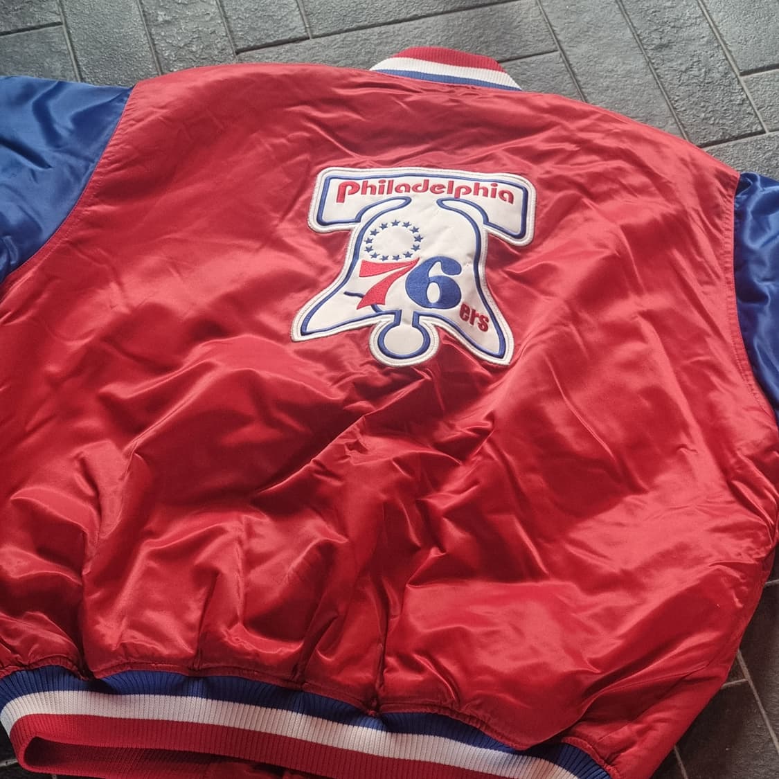 마제스틱 NBA 필라델피아 세븐티식서스 바시티 자켓 점퍼 유니폼 XL 상품이미지2