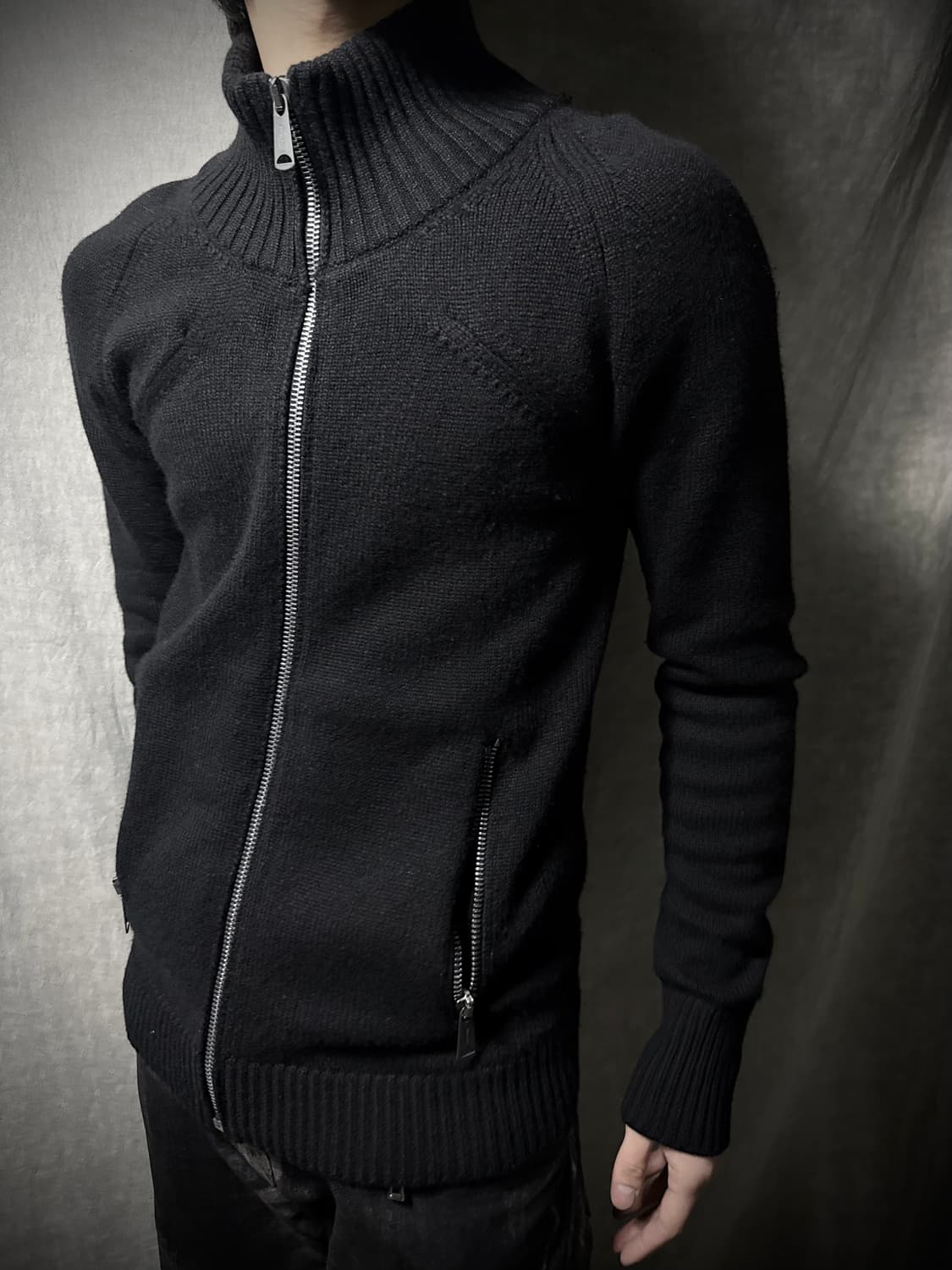 Dior Homme 06AW High Neck Knit Zip Up  상품이미지3