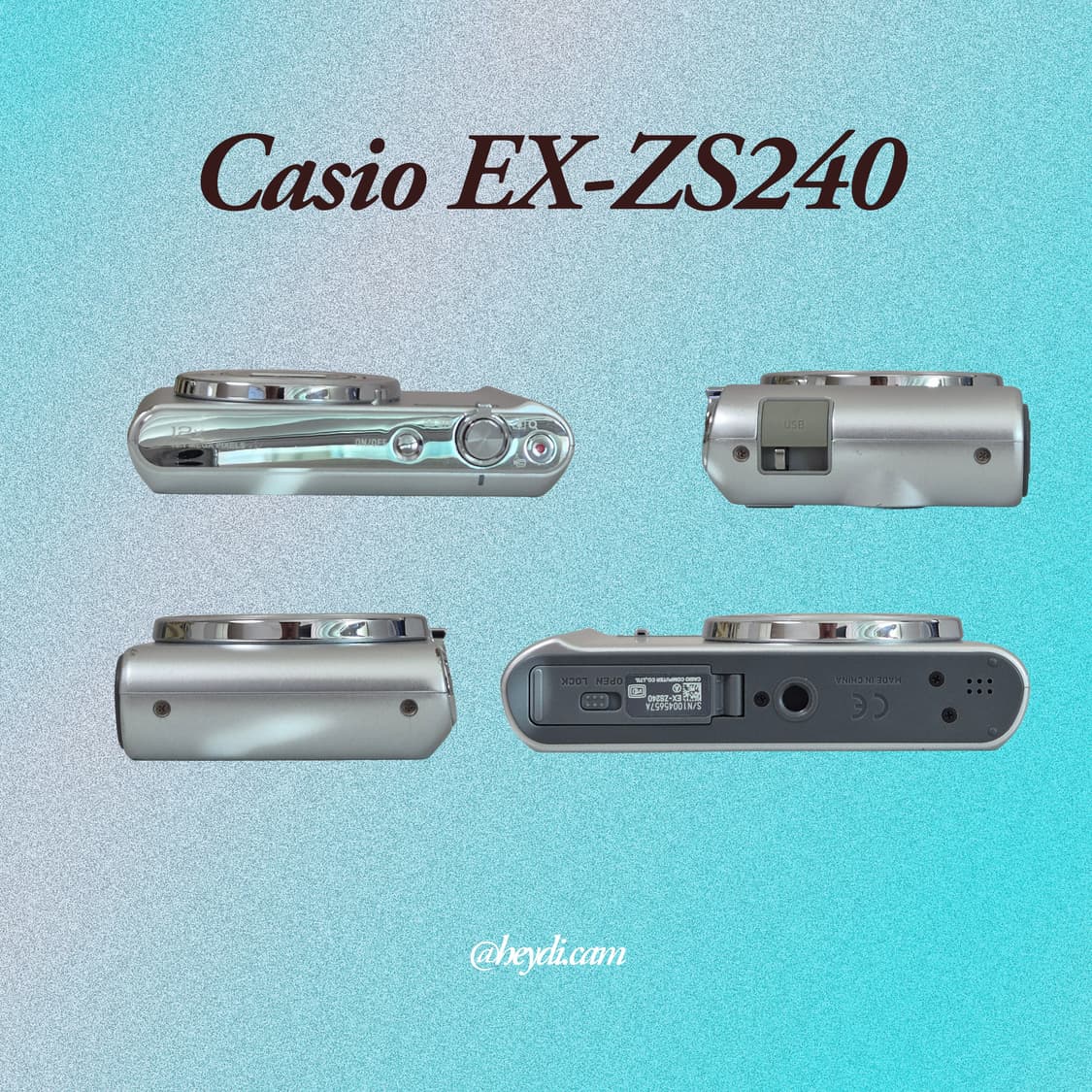 소장디카) 카시오 엑슬림 Casio Exilim EX-ZS240 상품이미지3
