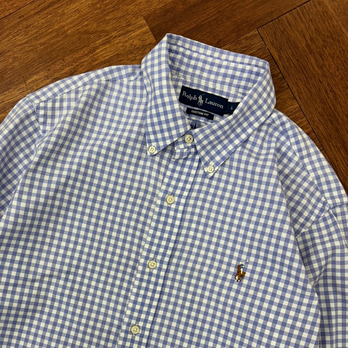 L 폴로 랄프로렌 커스텀핏 체크 남방 셔츠  상품이미지3