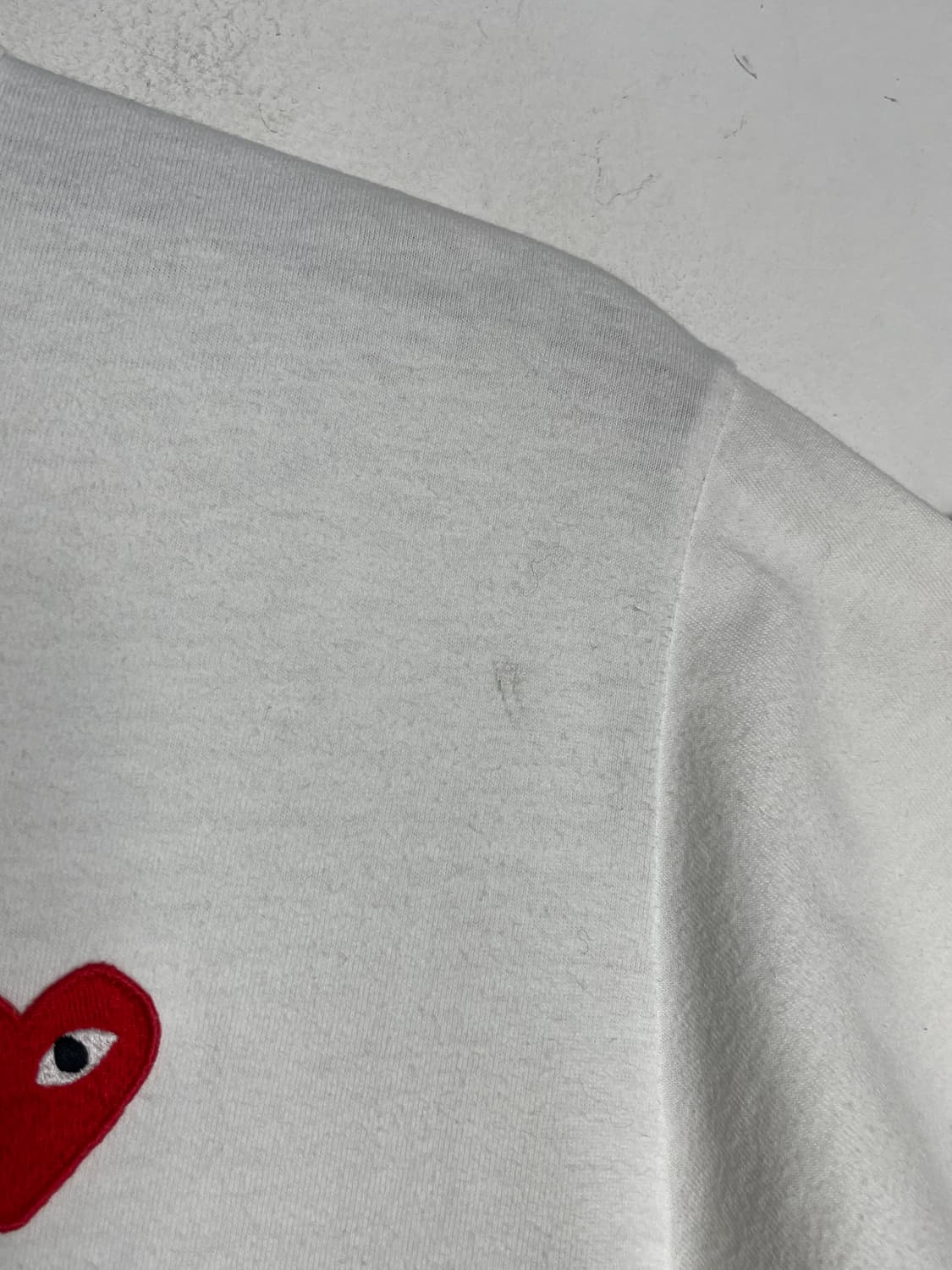 꼼데가르송 플레이 카모하트 반팔티 화이트 상품이미지5