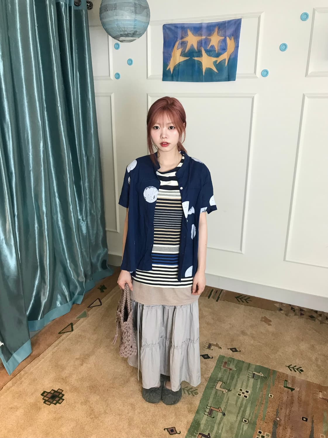도트와 스트라이프를 섞어 조화로운 톤앤톤 코디𓂃˖₊🦕 상품이미지2